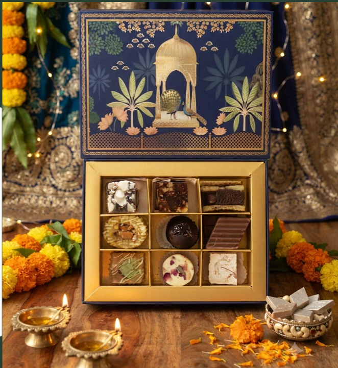 Assorted Box of Premium Dry Fruit Sweets (9 pcs)